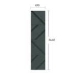 Mirror Engraved Laminate Sheet LSD 6084-5# Dark Grey+Dark Grey