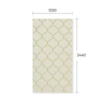 Mirror Engraved Laminate Sheet LSD 6051 Gold+White